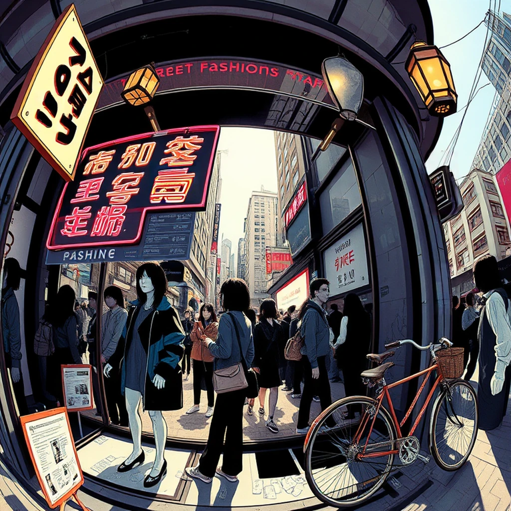 Image B of the puzzle: 2010s seoul street fashion boutique window display