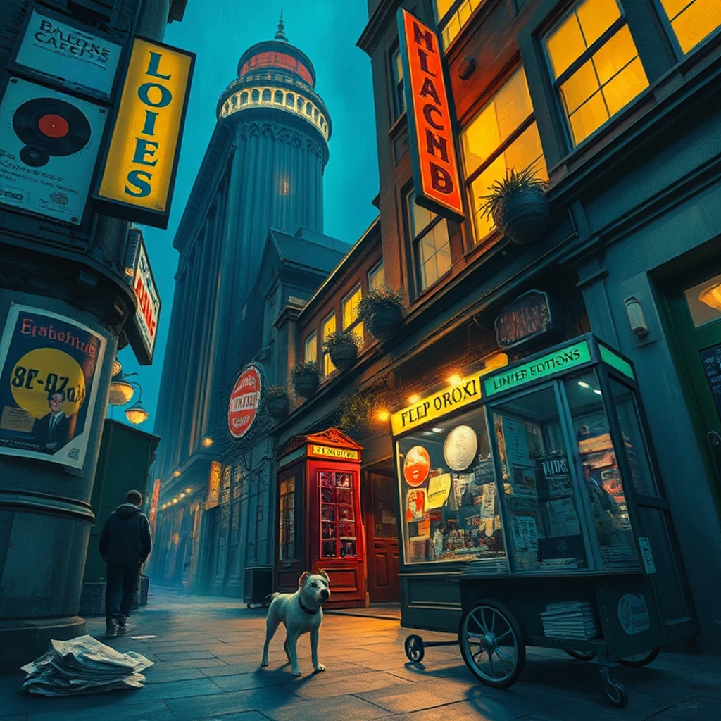 Image B of the puzzle: 2020s london city center pop-up shop with limited edition items